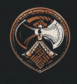 Wikingeraxt und Schild